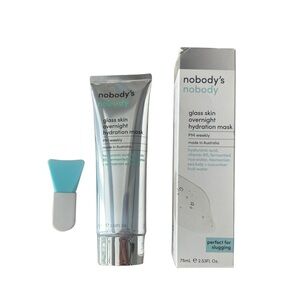 nobody's nobody Glass Skin Overnight Hydration Mask with silicone applicator
